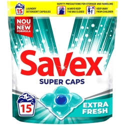 SAVEX Kapsułki do prania, do białego / 15 sztuk